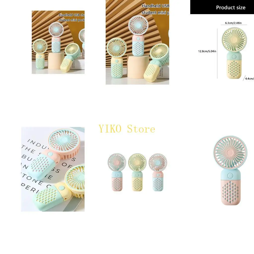 

K32C Портативный карманный вентилятор вентилятор с застройкой в батареи USB Зарядка SILENTS для исследования активности на