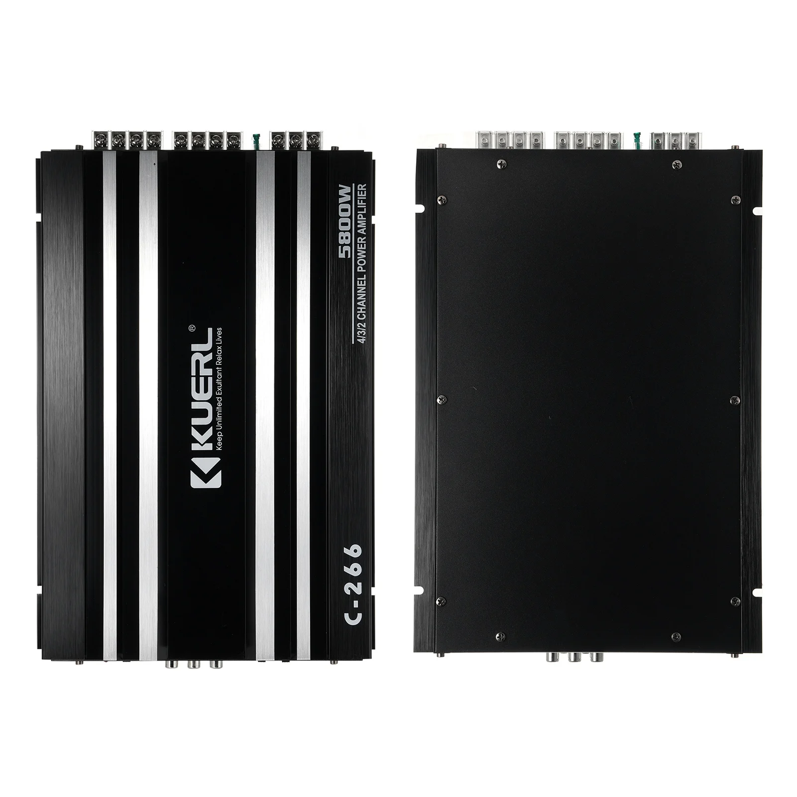 مضخم صوت للسيارة مضخم طاقة السيارة مضخم صوت السيارة مضخم طاقة السيارة 12 فولت 4 قنوات مكبر صوت عالي الطاقة أسود #2