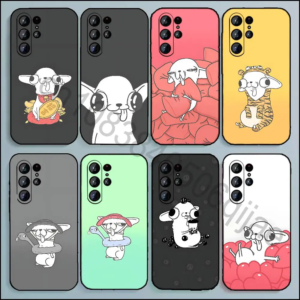 Chihuahua Phone Case For Samsung Galaxy A13,21s,22,31,32,52,53,71,80,A91 Soft Black Cover