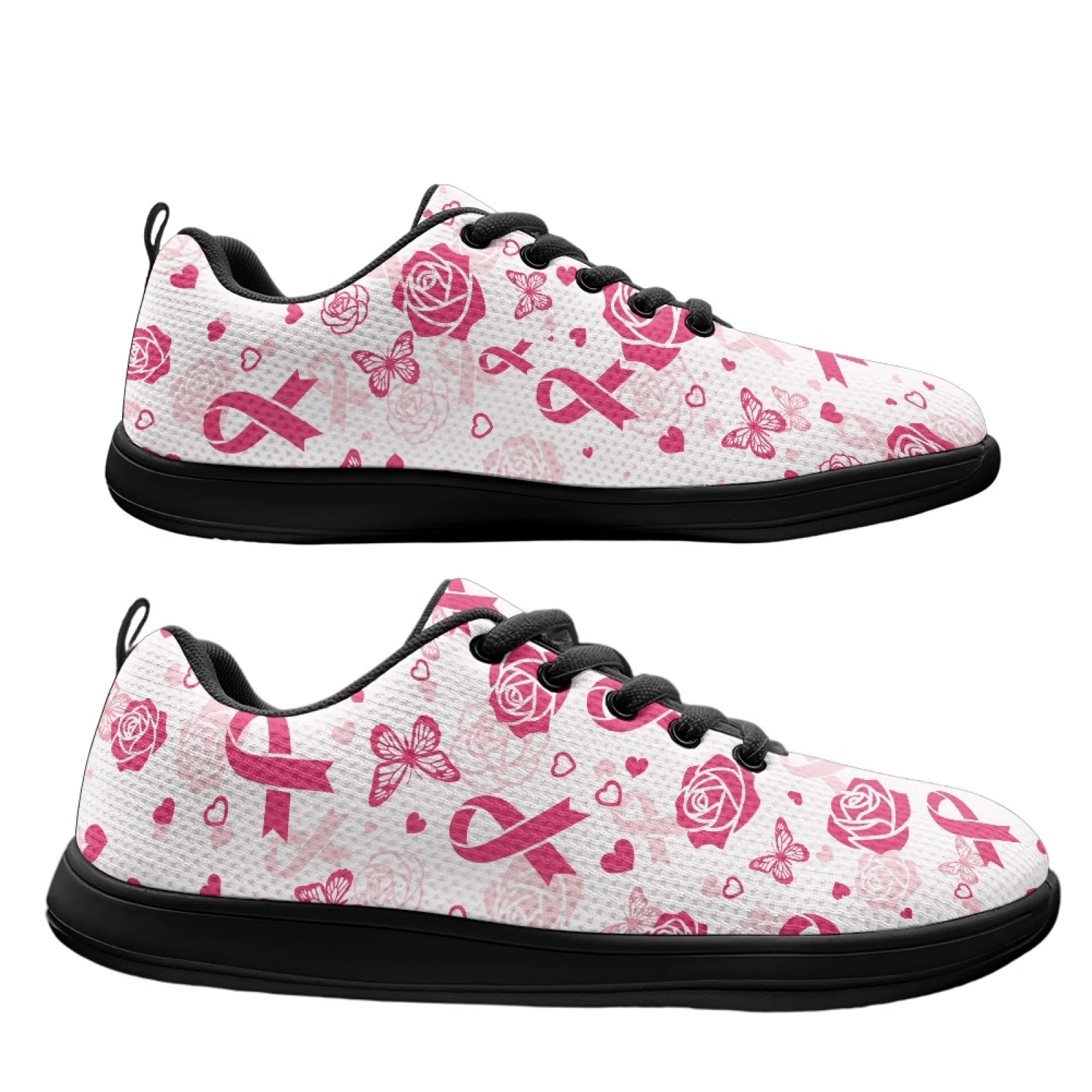 PENSTROLL Butterfly Rose Hiking Walking Shoes Wide Walking Shoes for Men Comfortable Barefoot Footwear