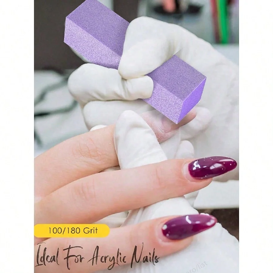 Professional Nail Buffer Block for Acrylic Gel Finishing