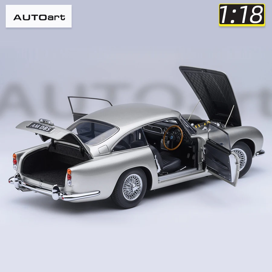 Aston Martin DB5 (Birch silver) 70287 Autoart 1/18  ABS door full open sports car model static decoration collection