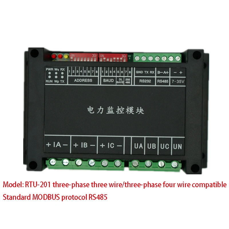 

RTU-201 Power Multi functional Module Three Phase AC Electricity Meter Grid Acquisition MODBUS Protocol RS485