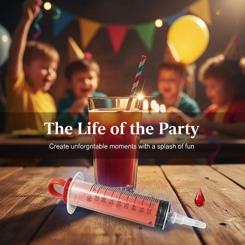@*Reusable Industrial Syringe 60ml 100ml Colored Push-Rod Ring for Glue Injection, Adhesive Dispensing & Handicraft Making