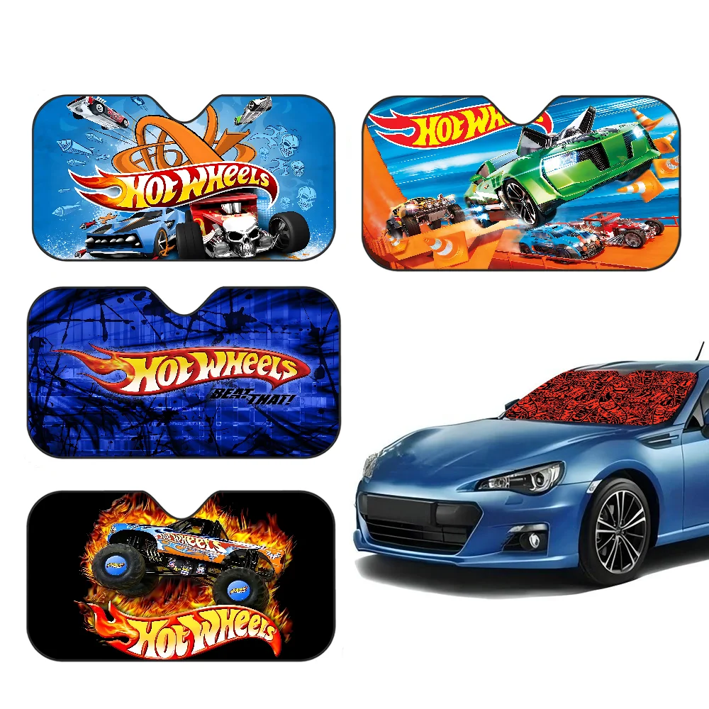 

Sport Car H-Hot W-Wheels Windshield Sun Shade Foldable Front Covers Sunshade For Car Accessories Blocks Uv Rays
