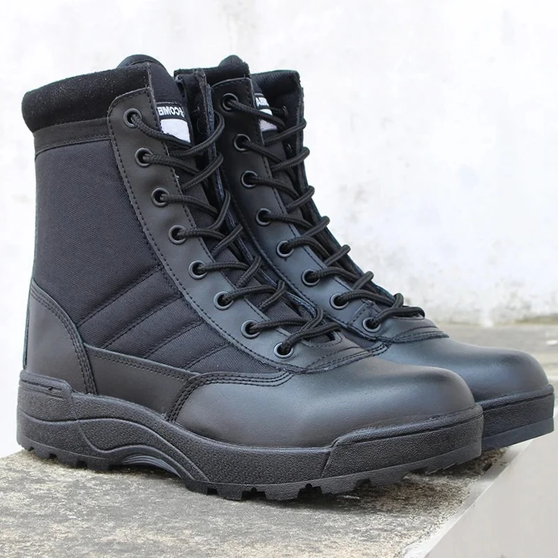 

2025 New Tactical Mens Special Force Desert Combat Male Outdoor Hiking Boots Ankle Shoes Men Tactical