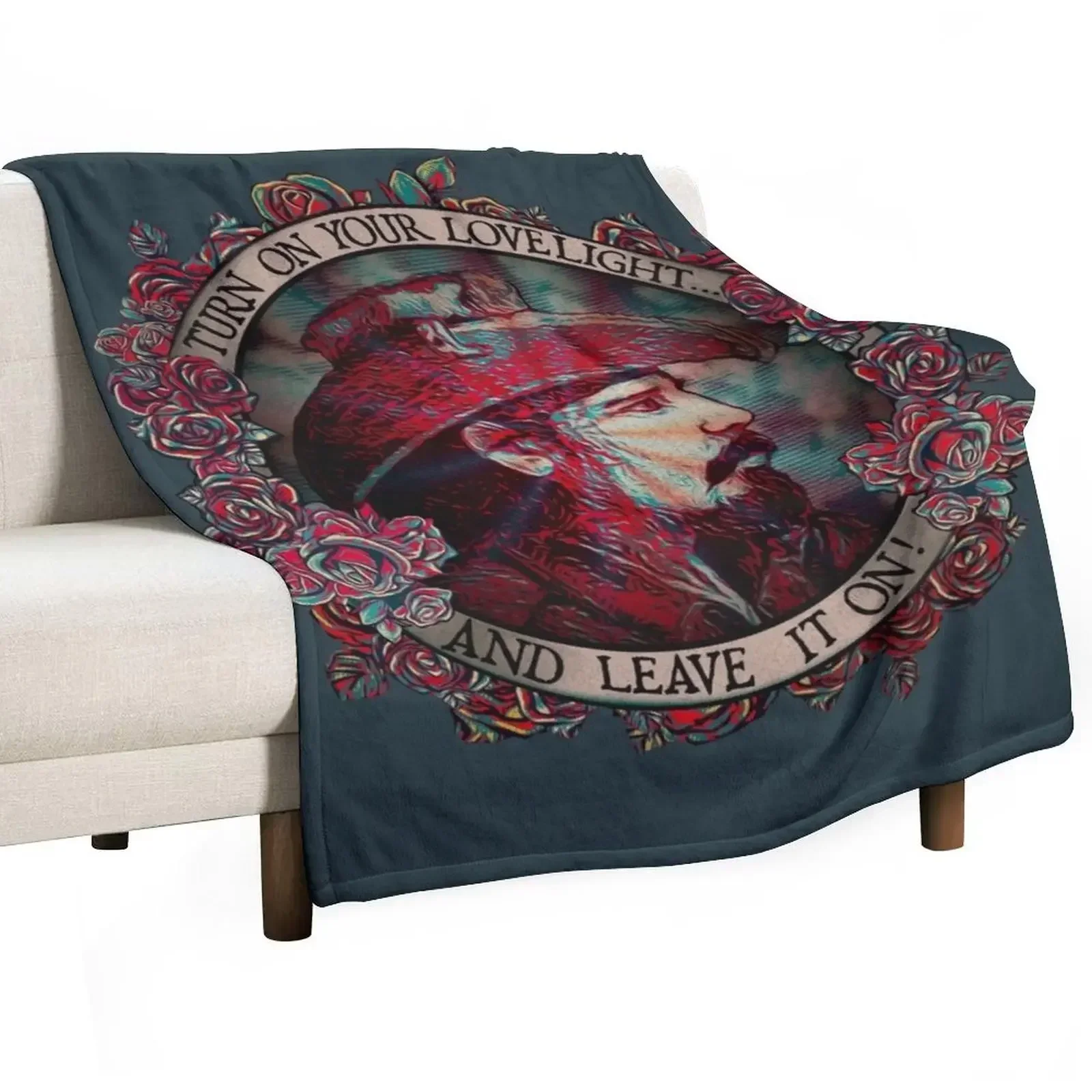 Turn on Your Lovelight Throw Blanket Picnic Decoratives Decorative Sofas christmas gifts Blankets