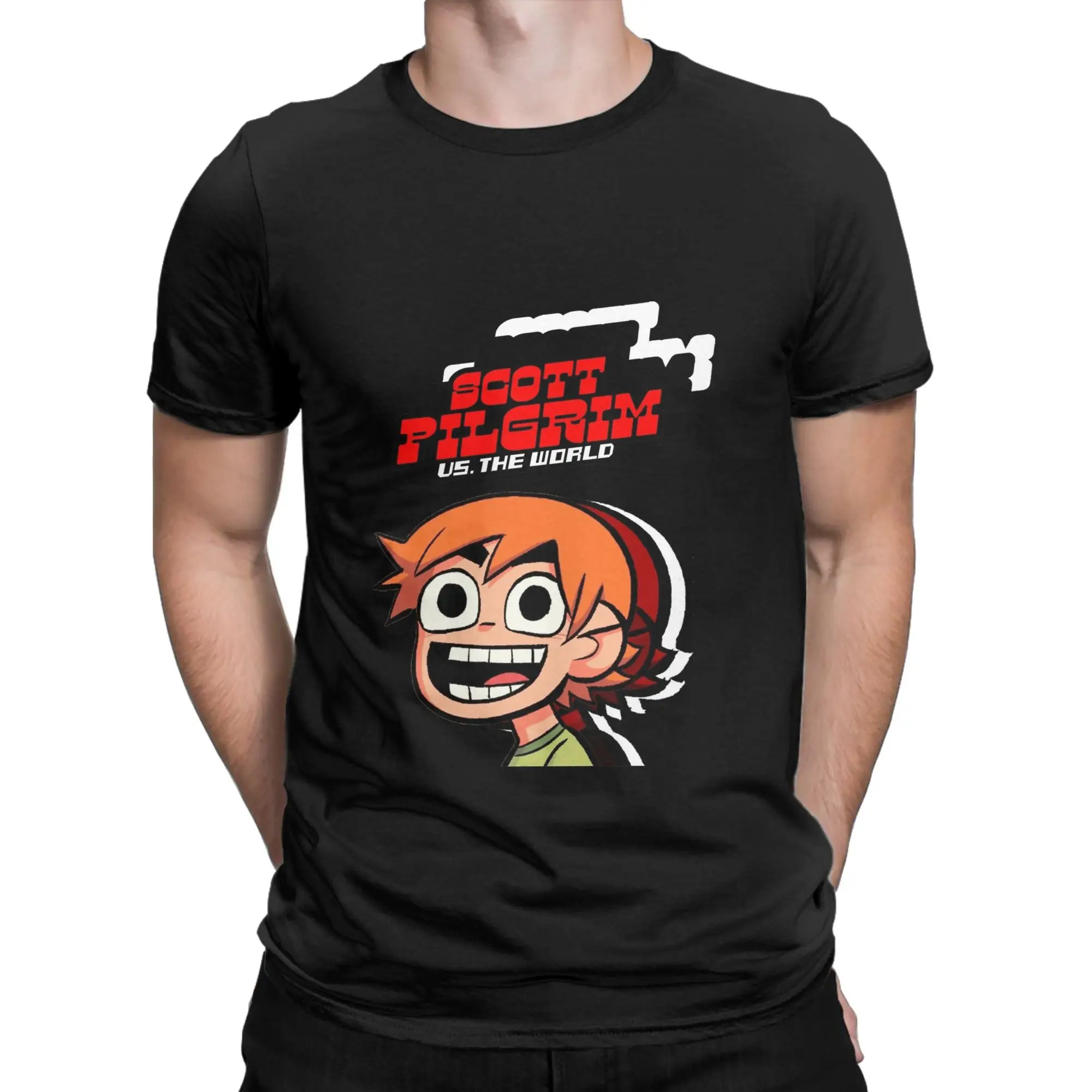 Scott Pilgrim B Funny 100% Cotton T-Shirt Scott Pilgrim Vs The World Tees Tops For Men