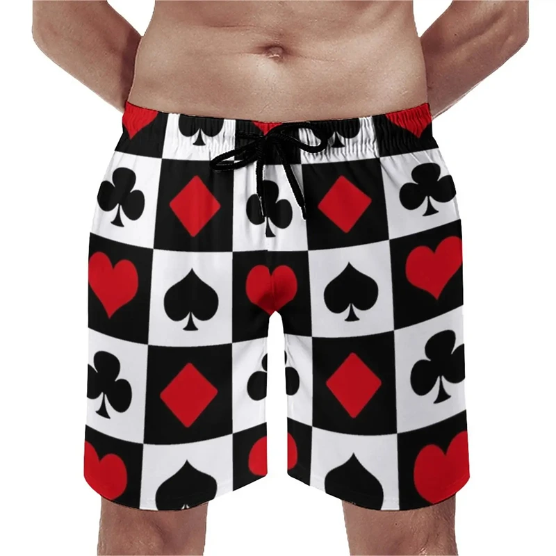 

Playing Poker Board Hip-hop Short Pants Fashion Design Beach Shorts Casual Streetwear Men Shorts Oversized Beach Shorts Trunks