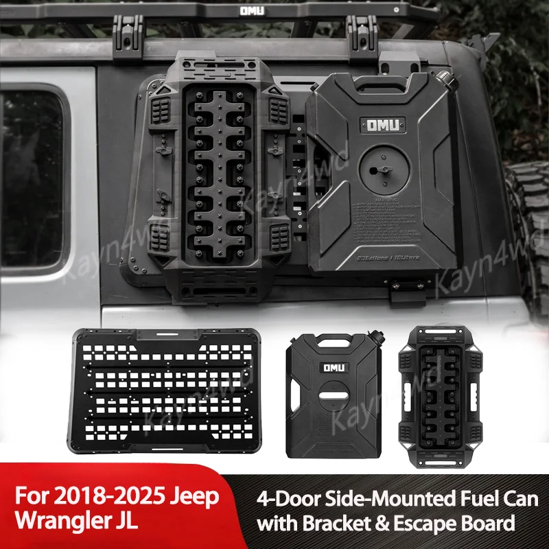 

Off Road 4X4 Exterior Accessorise Rear Window Expansion Panel With 10L Oil/Water Tank +Escape Version For 2018+ Jeep Wrangler JL