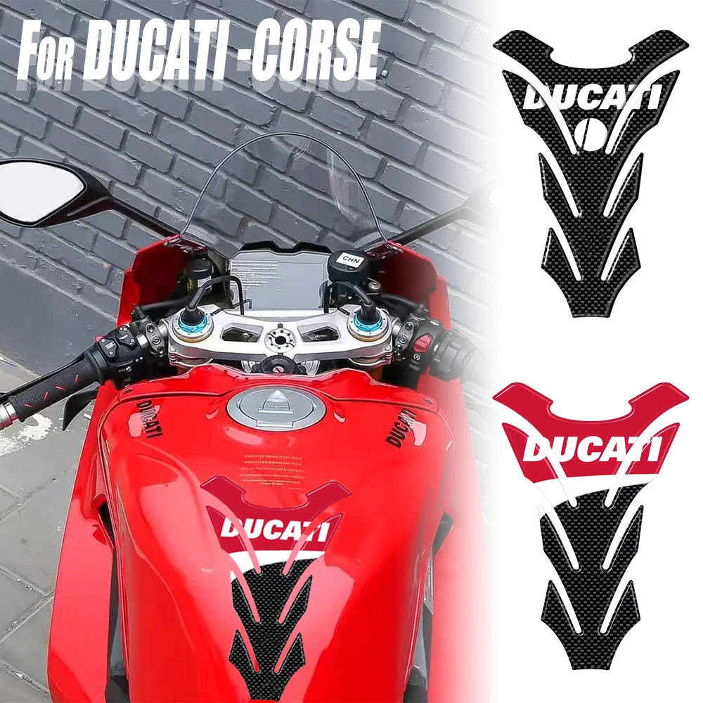 

For DUCATI -CORSE Motorcycle Accessories Waterproof Protective Sticker 3D Epoxy Resin Protective Sticker