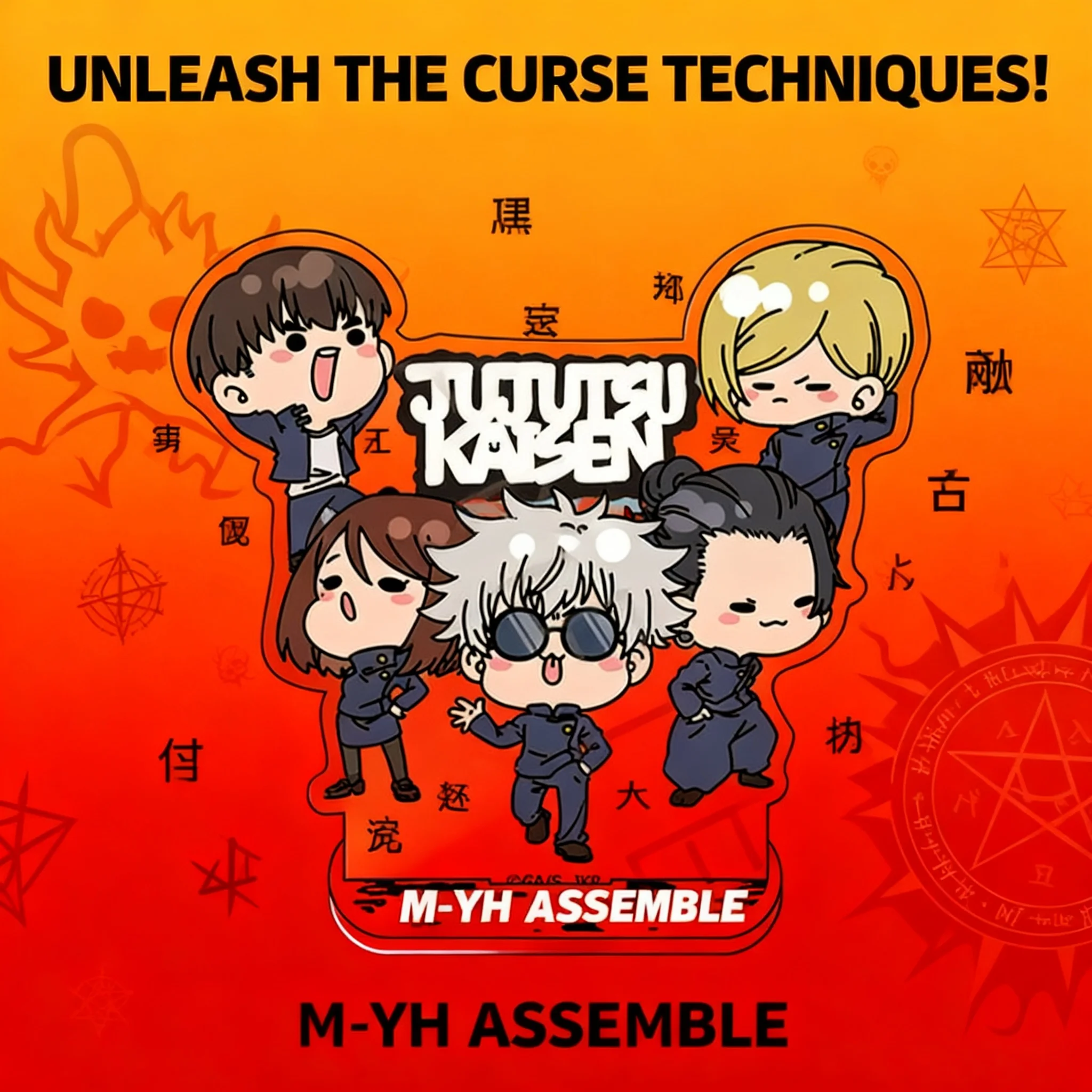 

Anime Jujutsu Kaisen Acrylic Standee Gojo Satoru Yuji Itadori Nobara Kugisaki Manga Figure