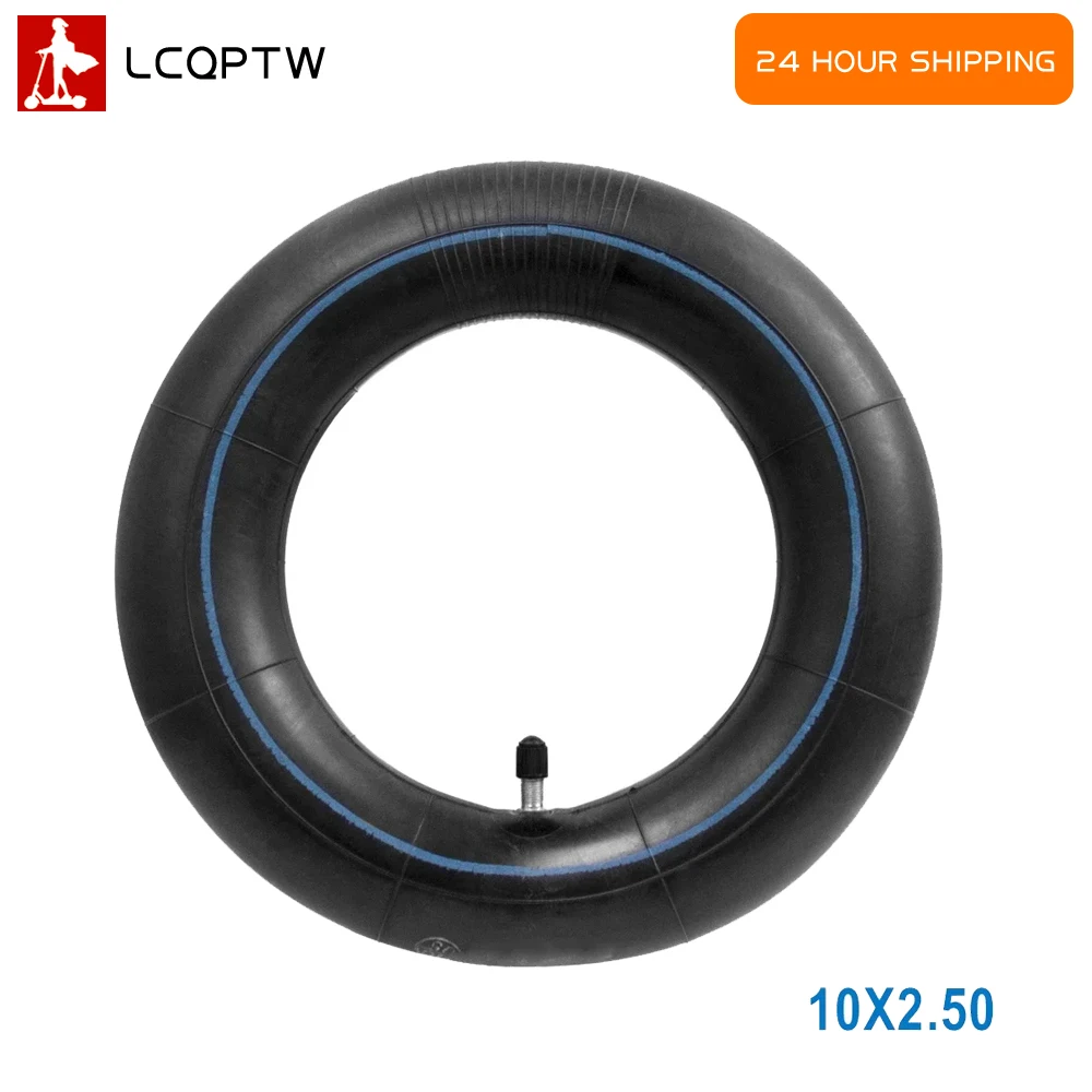 60/70-6.5 Inner Tube 10x2.50 Straight Mouth Inflatable Tire for Ninebot Max G30 G30D LP Electric Scooter Replacement 10Inch Tyre