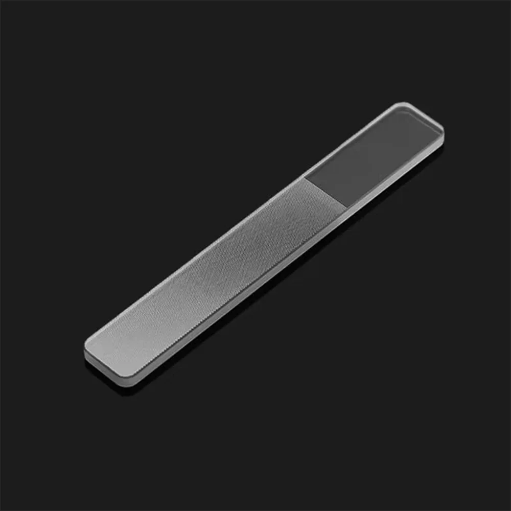 1/3 قطعة زجاج نانو واضح مسمار الفن ملف المهنية دائم البولندية و سطع مسمار التلميع ملف مانيكير المعالجة المسبقة الرملي أداة