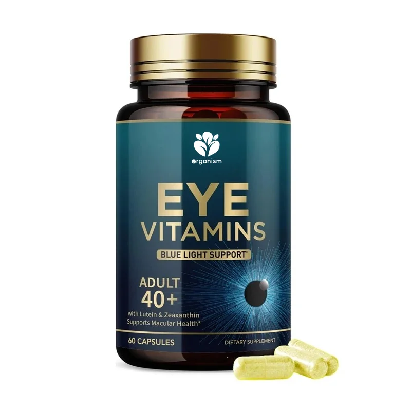 

Витаминно-минеральные добавки для глаз, содержащие лютеин, цинк и зеаксантин, помогают при усталости и сухости глаз, без глютена.