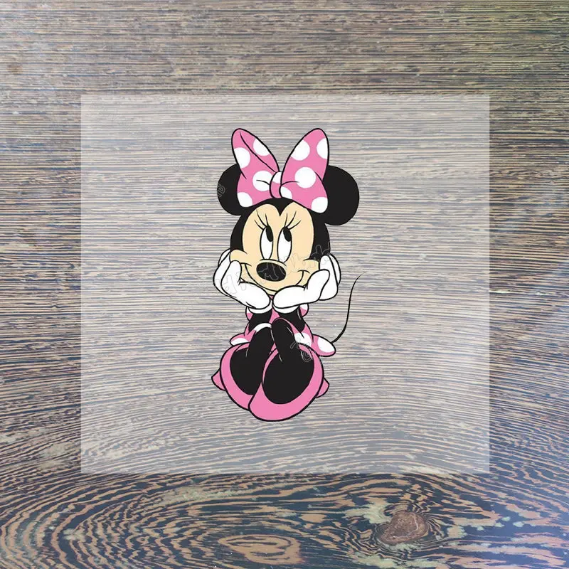 Mickey Minnie Mouse Iron on Clothing Sticker Women Cartoon Patches Daisy Donald Duck Hot Transfer Sticker Pants Hoodie Applique