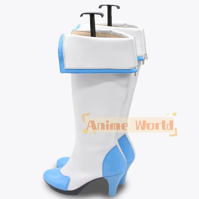 Diosa de la victoria: Nikke Maiden Ice Rose zapatos botas de Cosplay botas de Carnaval de Halloween hechas a medida