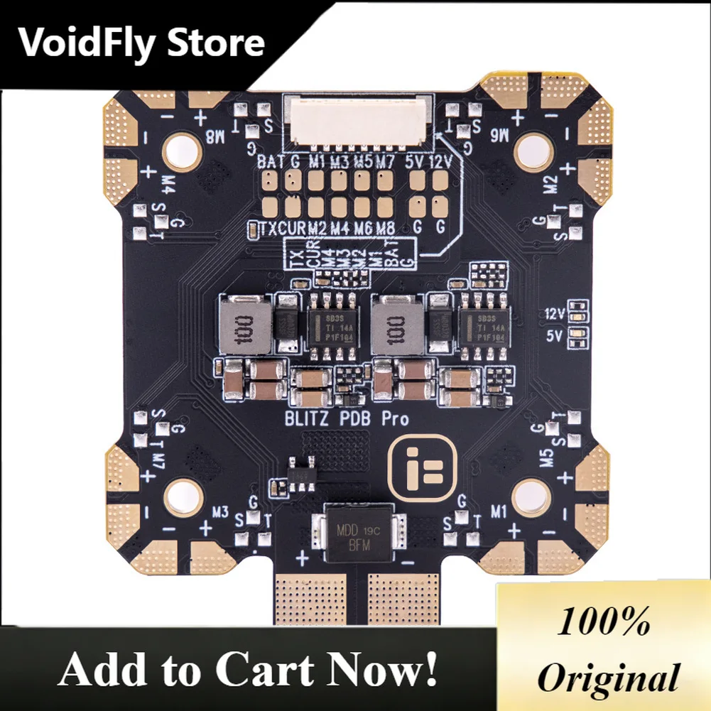 VoidFlyPDB For IFlight Blitz 330A 4 8S FPV Drone Dual BEC Output Power Distribution Board