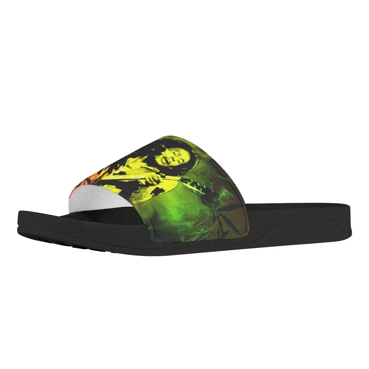 Jamaican Bob Marley Slippers Street Singer Printed Wear-Resistant Flats For Female Trend Style Rock Music Figures Unisex Sandals