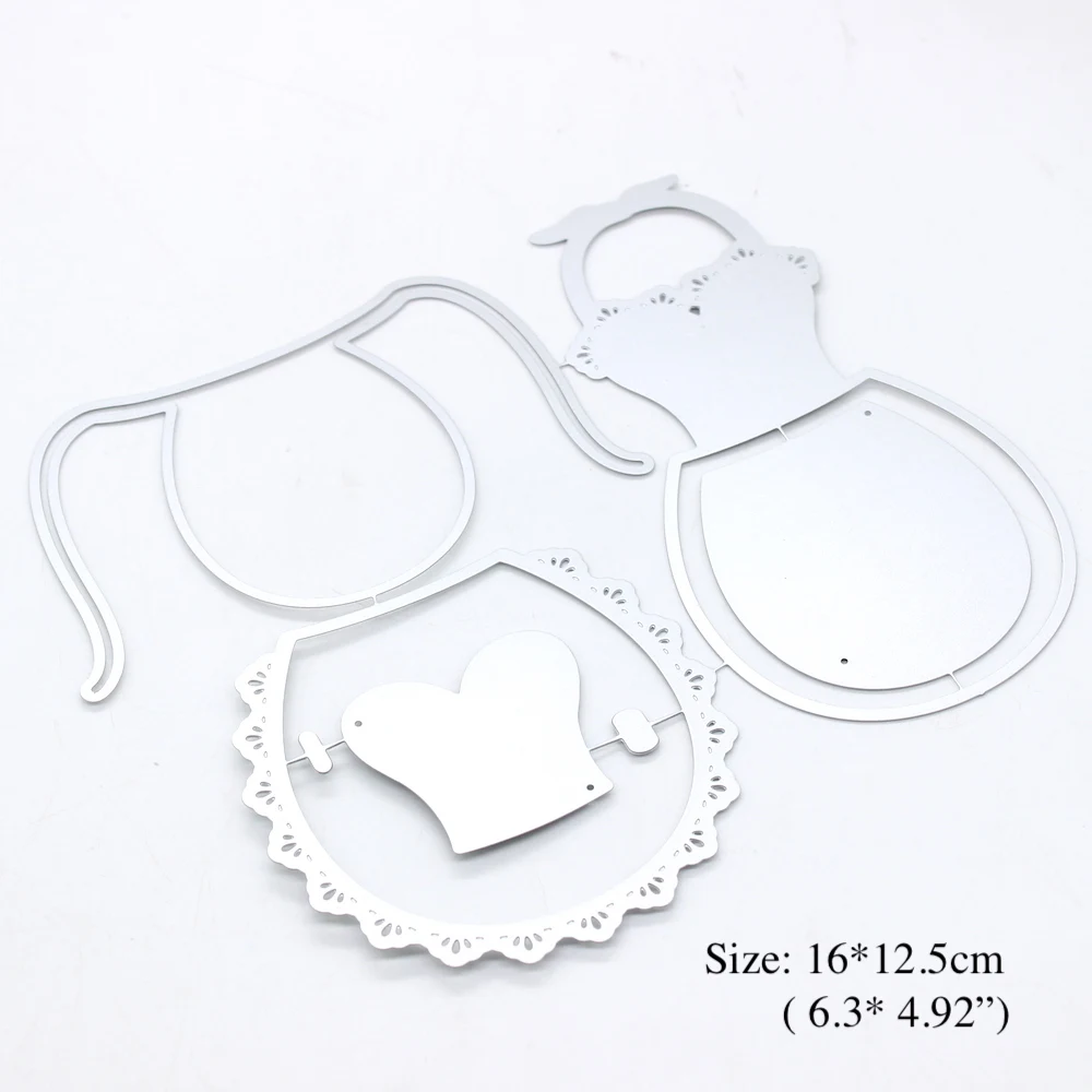 KSCRAFT Large Elegant Apron Metal Cutting Dies Stencils for DIY Scrapbooking Decorative Embossing DIY Paper Cards