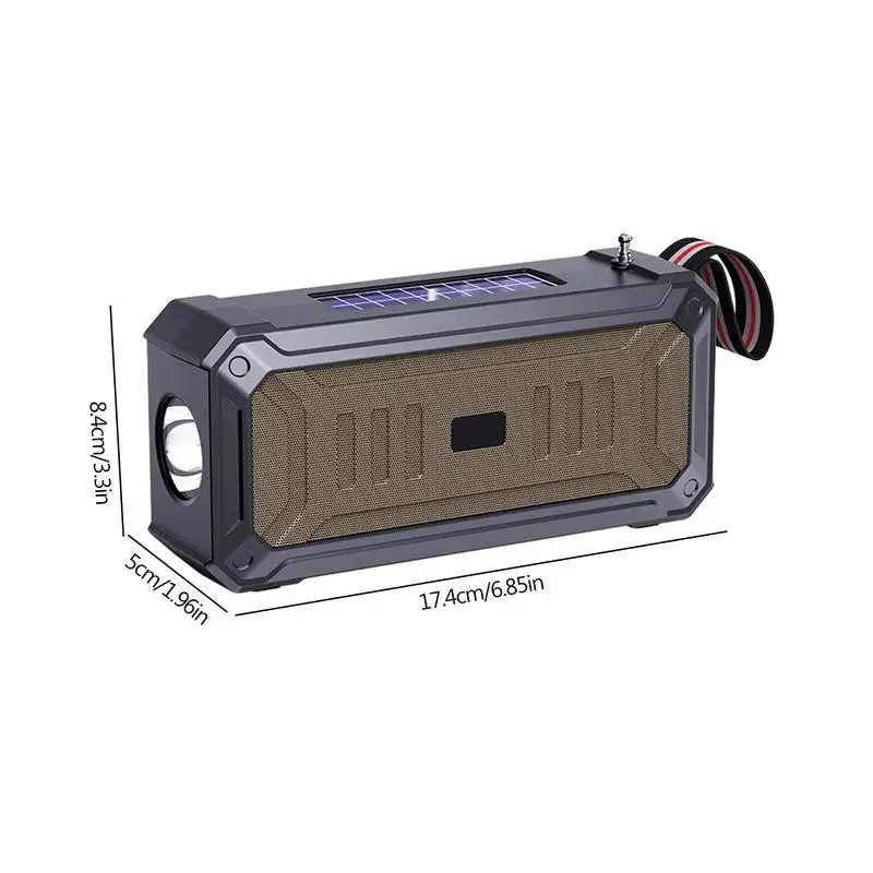Dual Solar Bluetooths Speaker Wireless Speaker Multifunctional Outdoor Portable Desktop Wireless Card Small Speaker