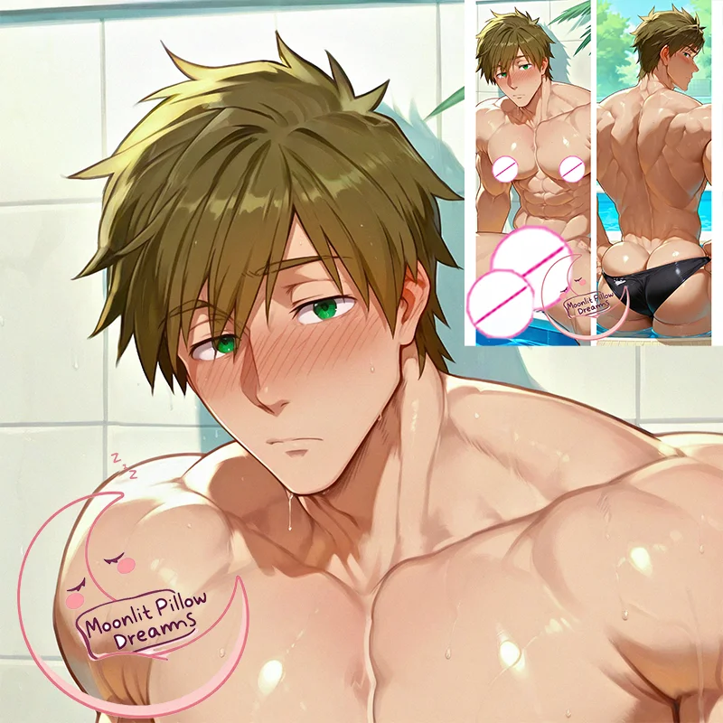 غطاء شخصية ذكر ماكوتو تاتشيبانا Dakimakura - وسادة زوج أنيمي مطبوعة حسب الطلب رجل قوي