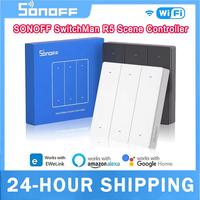 SONOFF SwitchMan R5 Wireless WiFi Scene Controller 6-Key Wall Switch EWeLink-Remote Control Smart Home With Alexa Google Home