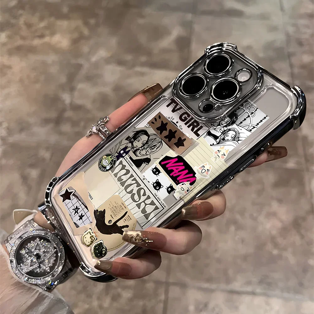 Anime Cool Nana Osaki Line Case For Samsung A16 A35 A55 A25 A05s A15 A54 A34 A24 A14 A05 A04 A04e A13 A73 A53 4G 5G Y2K Cover - náhled 4