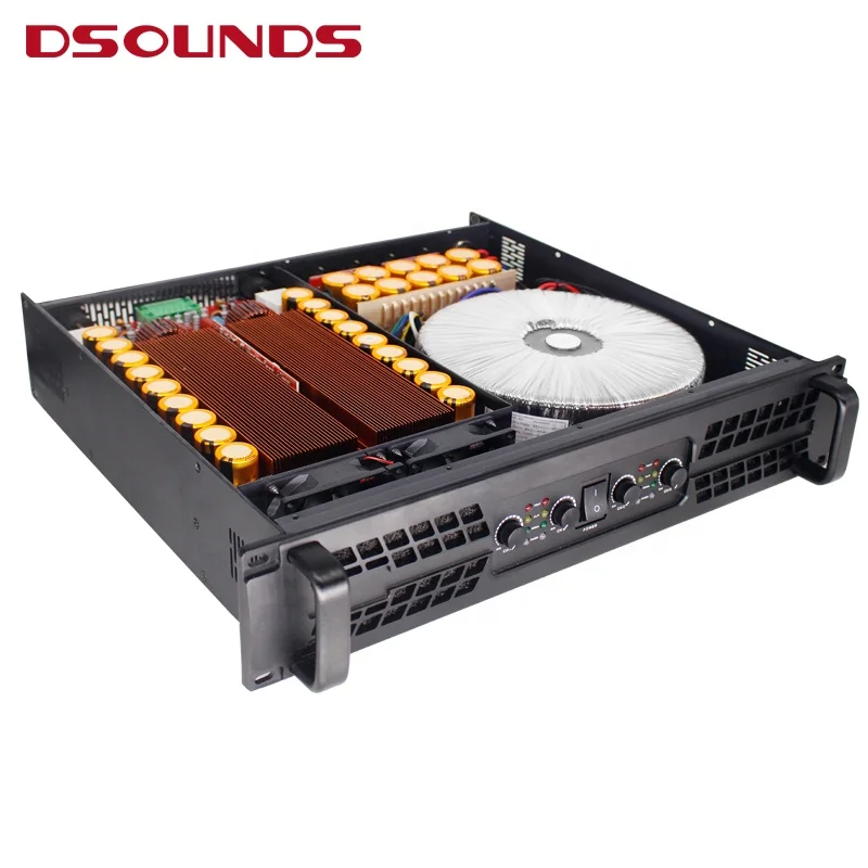 2026 1000W*4CH Class TD Power Amplifier 2U Size with Powerful Transformer Power Amplifier for Line Array Speaker