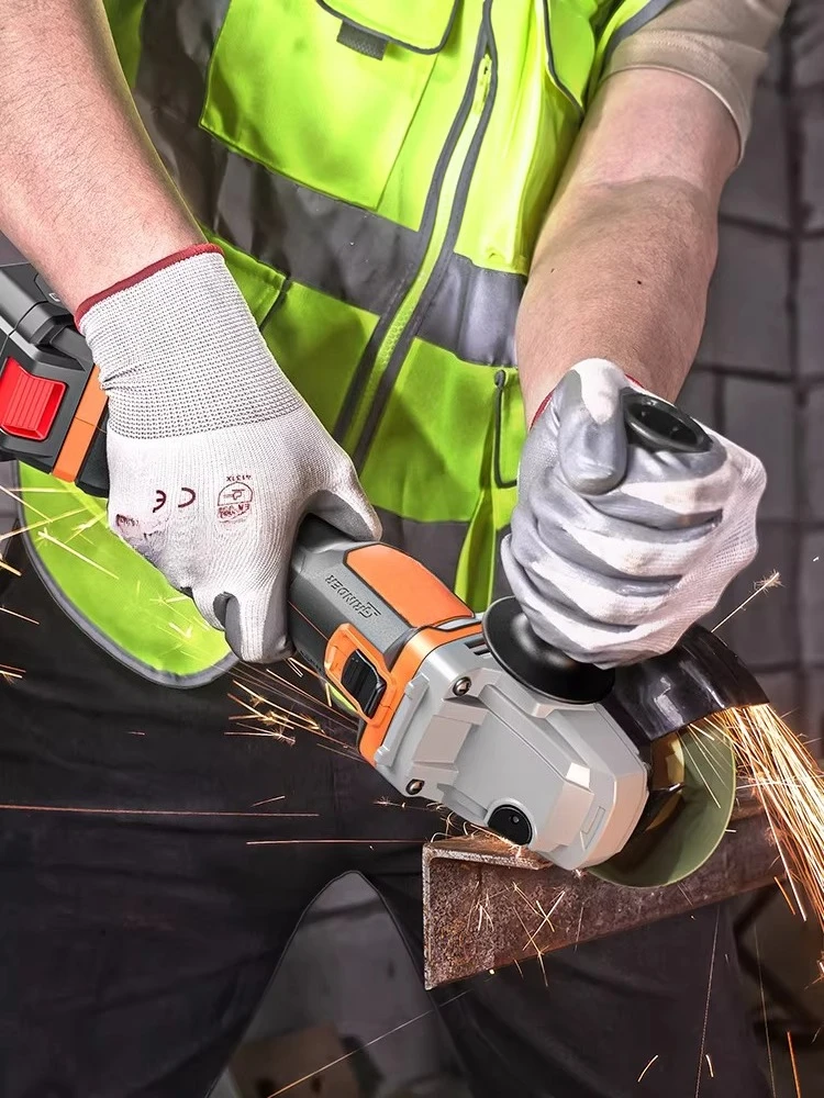 Brushless rechargeable angle grinder 20V lithium battery multi-functional cutting and polishing hand grinder