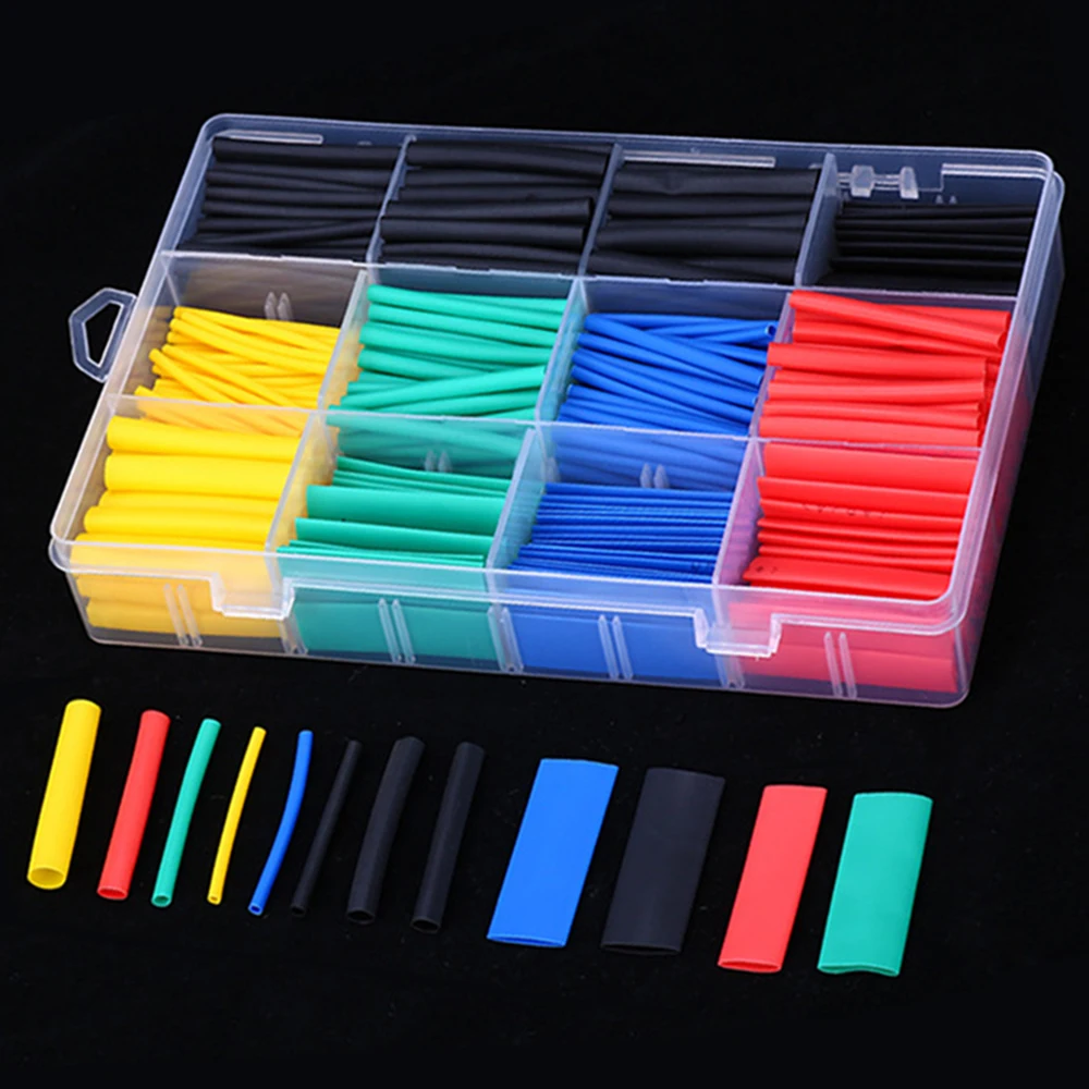 

560/530PCS Heat Shrink Tube Cable Wrap Electrical Connector Wire Wrap Cable Protector Insulated Cable Sleeve Heatshrink Tube Set