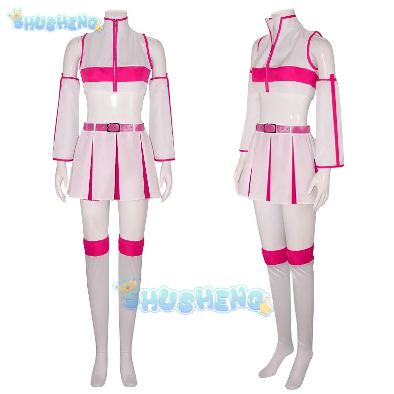 Anime 2.5 Dimensional Seduction Lilysa Amano Liliel Miriella Cosplay Costume Wig Uniform Skirt Wings Halloween Party Women