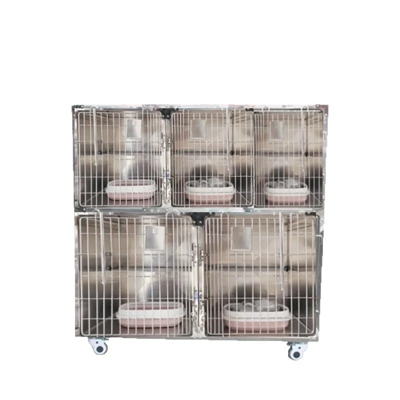 304 stainless steel dog cage, cat and dog foster pet hospitalization constant temperature oxygen cabin breeding isolation cage