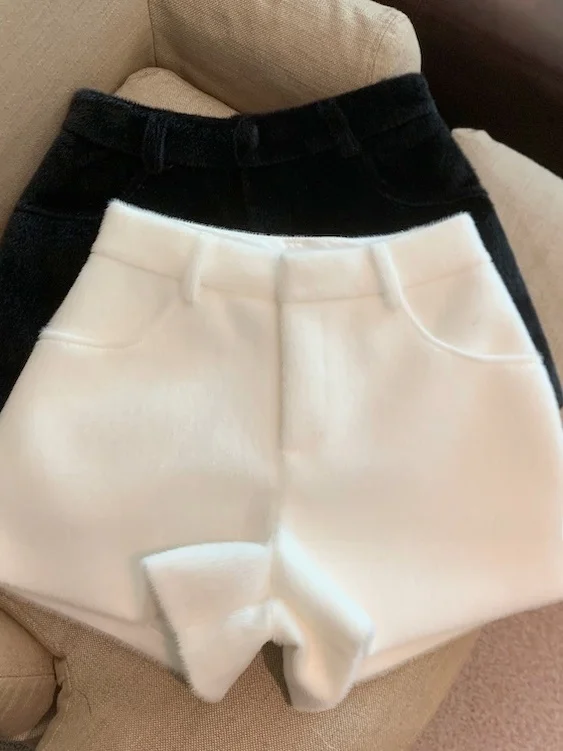 

Белые женские брюки-костюмные штаны Aosphere Sensation для осени и зимы, с высокой талией, А-силуэт, расклешенные, повседневные, для носки поверх одежды