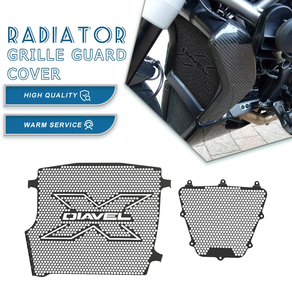 

For Ducati XDiavel S Nera Dark Black Star 2022 2023 2024 Motorcycle Radiator And Oil Cooler Guard Set Motorcycle Accessories