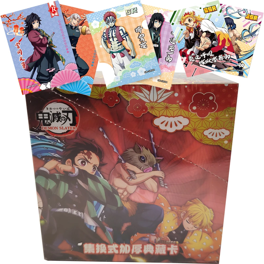 

Hot Blooded Battle Anime Demon Slayer Collection Cards Celebrity Periphery Fashion Unique Design Character Exquisite Cards Gifts