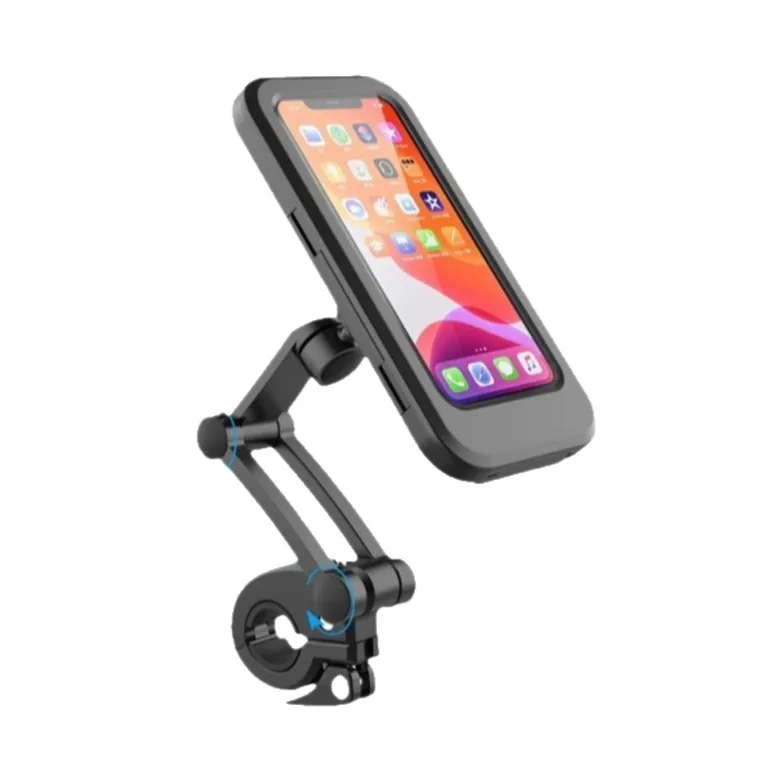 CENJITION Motorcycle Bicycle Navigation Mobile Phone Bracket 1 Pc Waterproof Shockproof Folding Magnetic Touch Screen