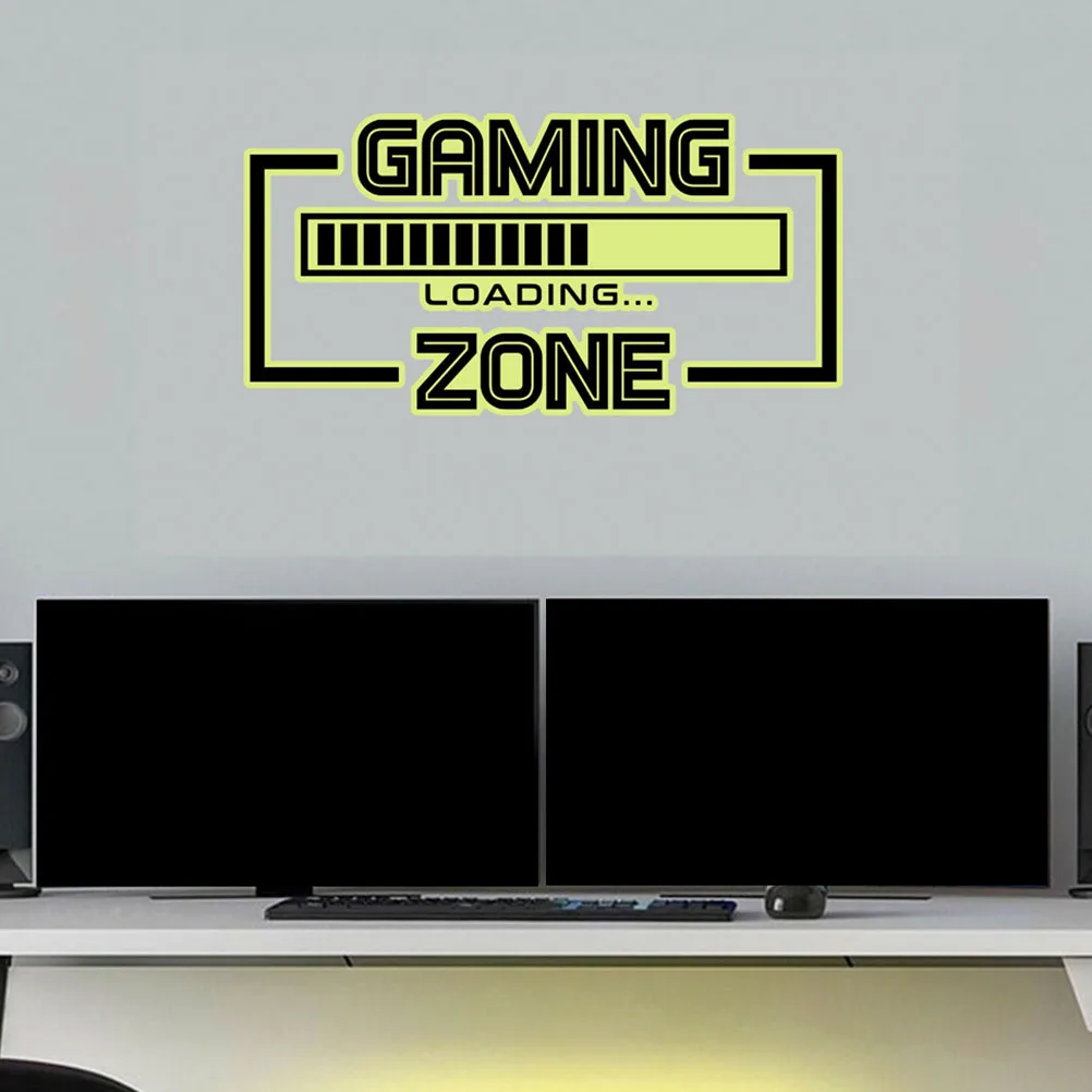 

Decoration Luminous Stickers Gamer Wall Decal Removable Gaming Decals