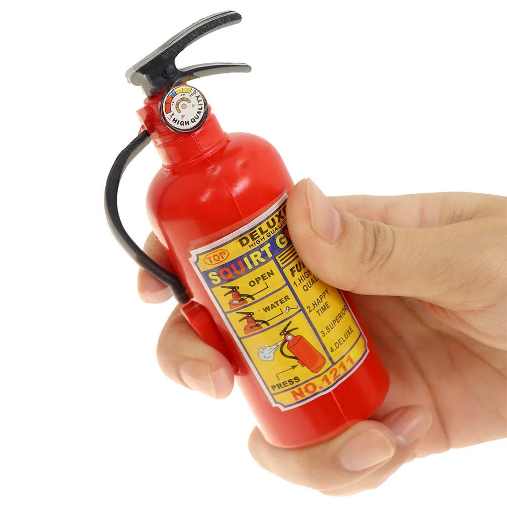 1 Pcs Creative Fire Extinguisher Design Water Spray Toy Novelty Gags Toy Kid Gift Novelty And Fun Simulation Mini Toys