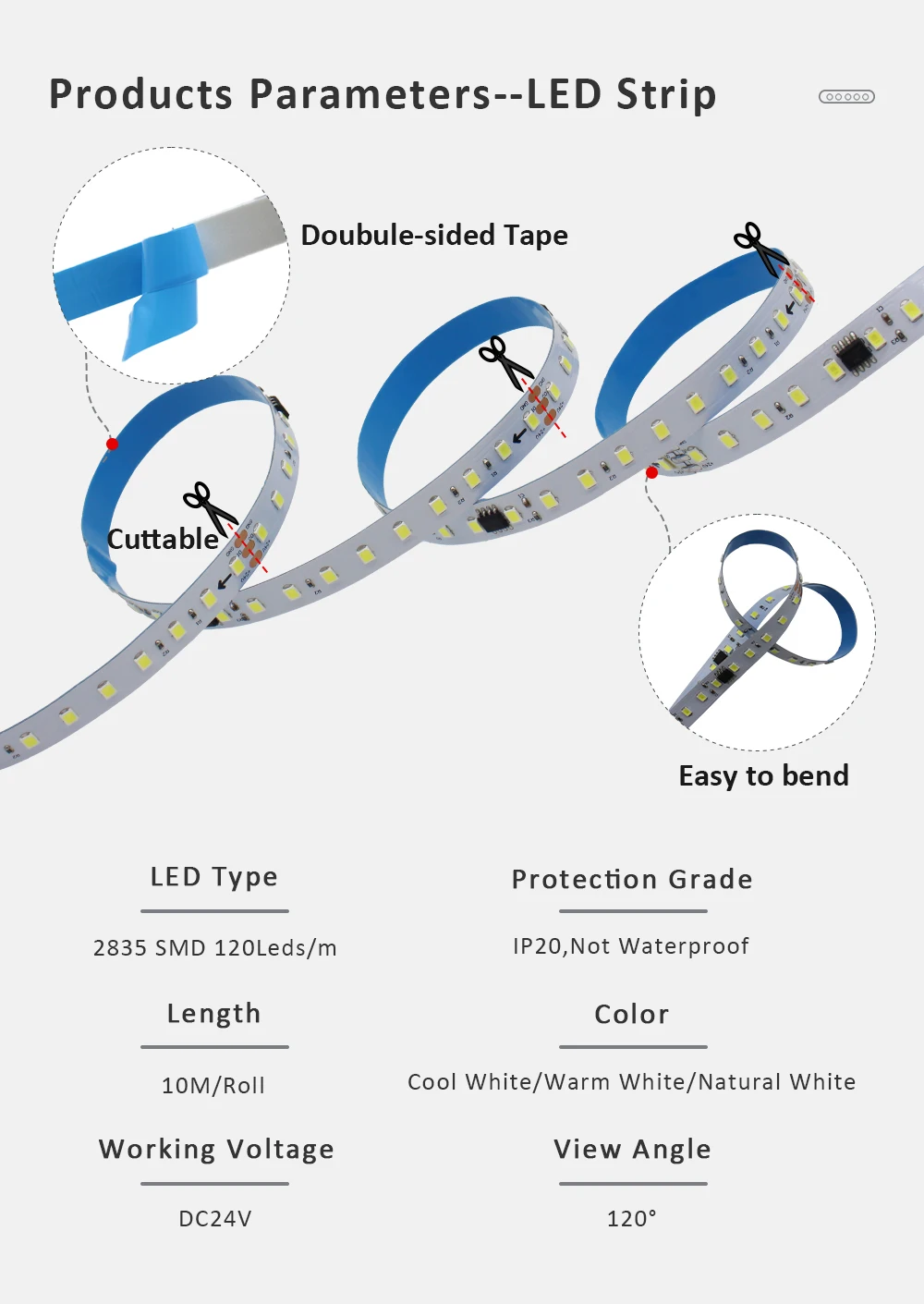 DC24V 10M WS2811 Horse Race LED Strip 2835 120Led/m Running Water Flowing Light with Wireless Controller Cool Natural Warm White