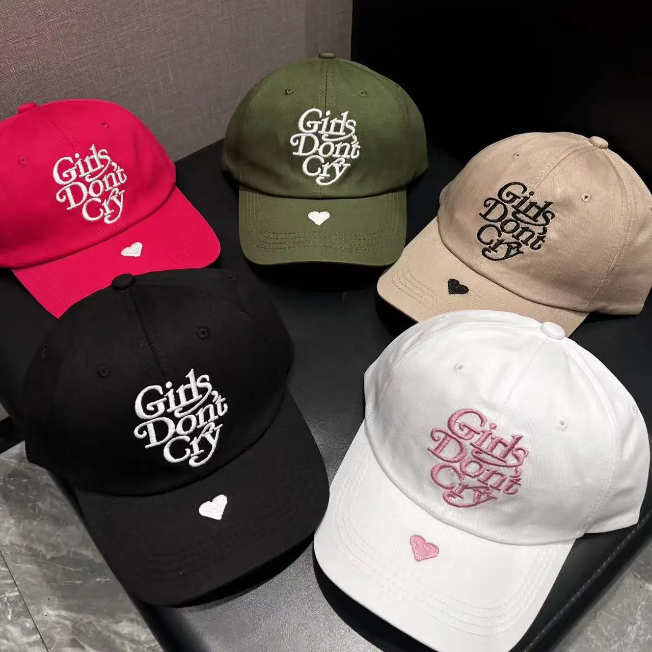 Men Women Korean Letter Embroidery Baseball Hats Sunshade Versatile Breathable Snapback Caps Fashion Street Ins Recreational