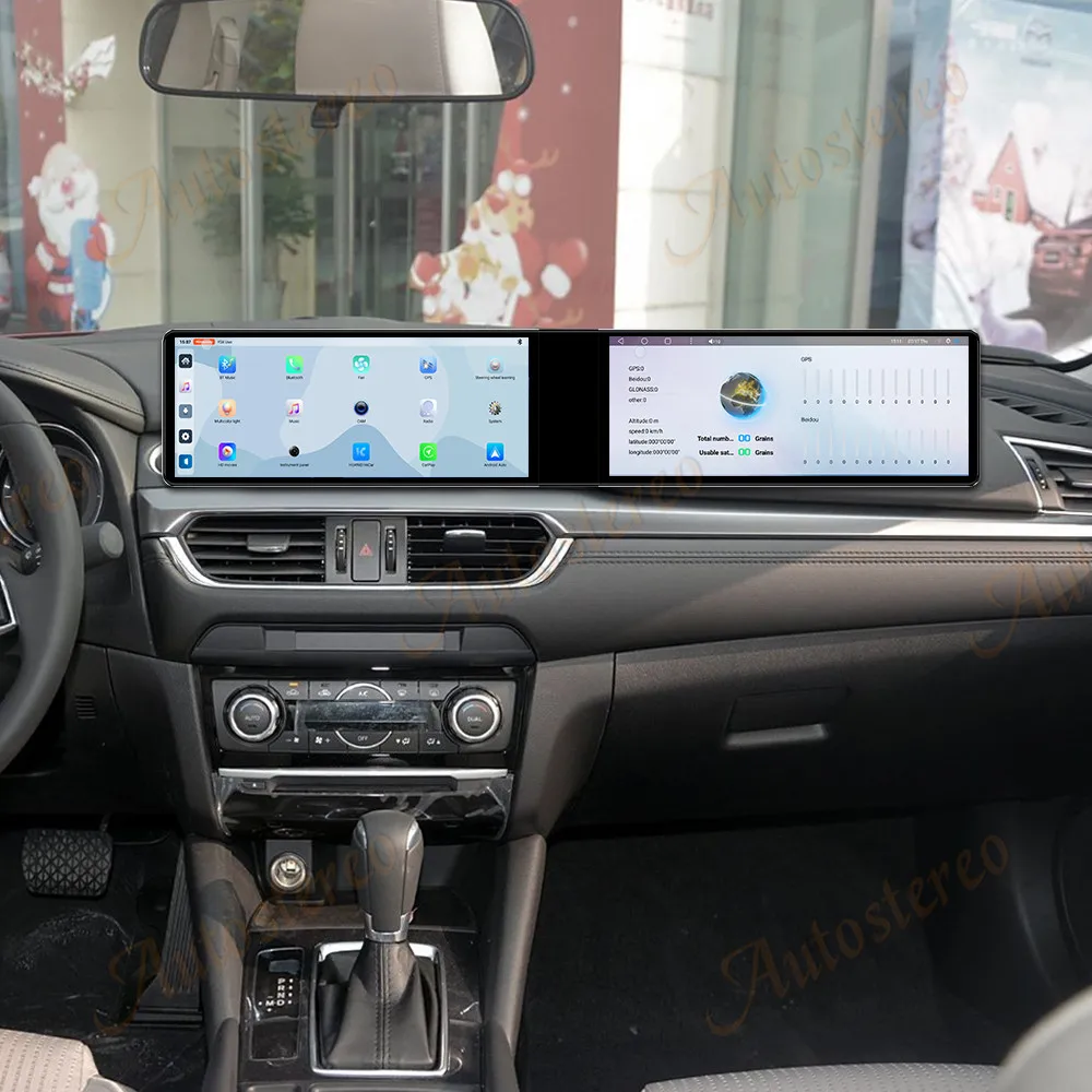 المزدوج 12.3 بوصة شاشة Carplay أندرويد 14 سيارة لتحديد المواقع والملاحة لمازدا أتينزا 2017-2019 رئيس وحدة مشغل وسائط متعددة راديو السيارة Aut #4