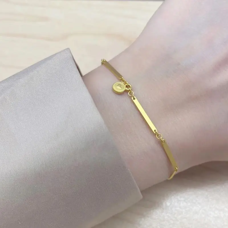 Like real  Colorful Love Brand Bracelet Women In 2024, New Era Of Flowing Gold, Unique Design, High Sense Gift For Girlfriend