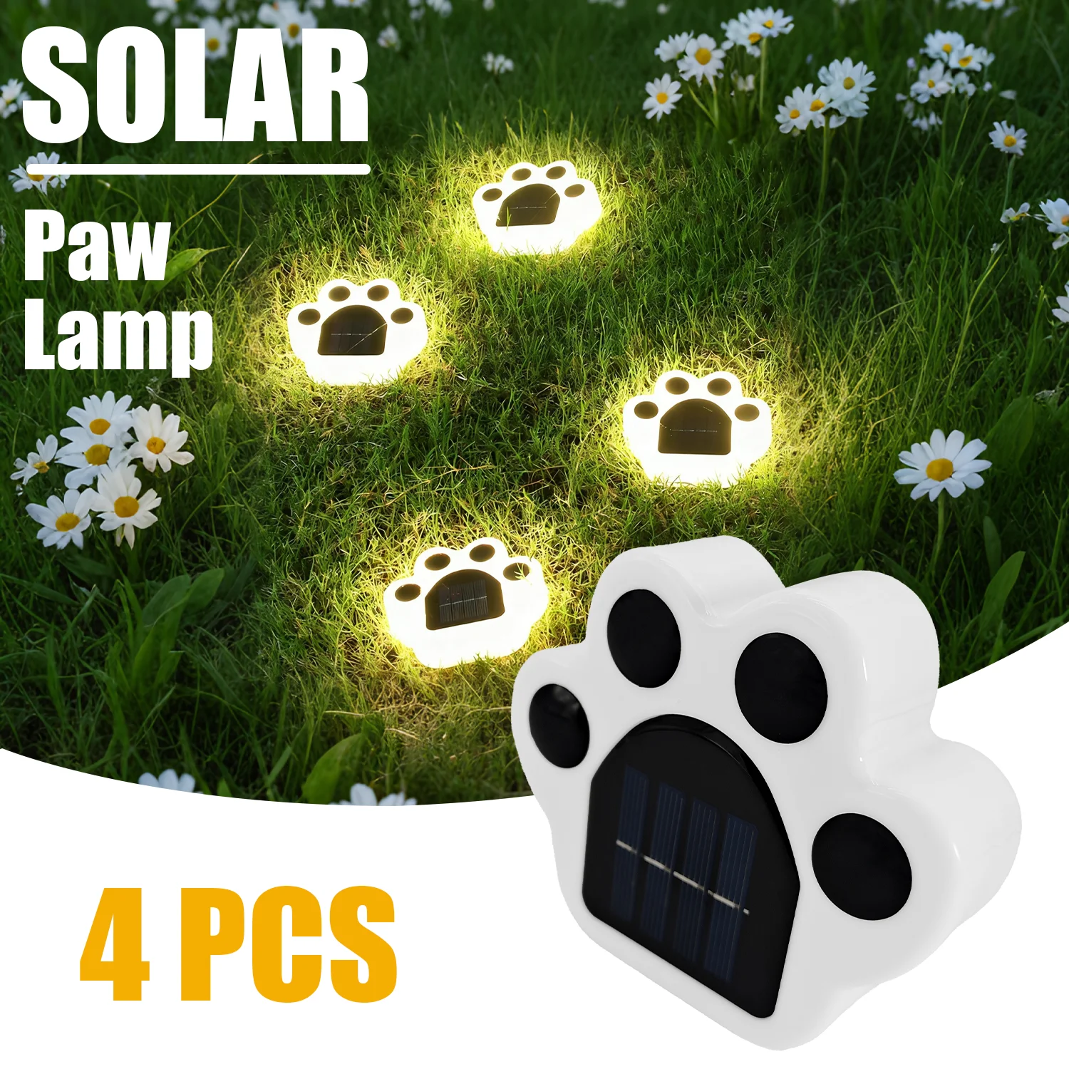 

Solar LED Light Bear Paw Lamp Outdoor Waterproof Garden Underground Lamp Decoration Landscape Atmosphere Buried Lights