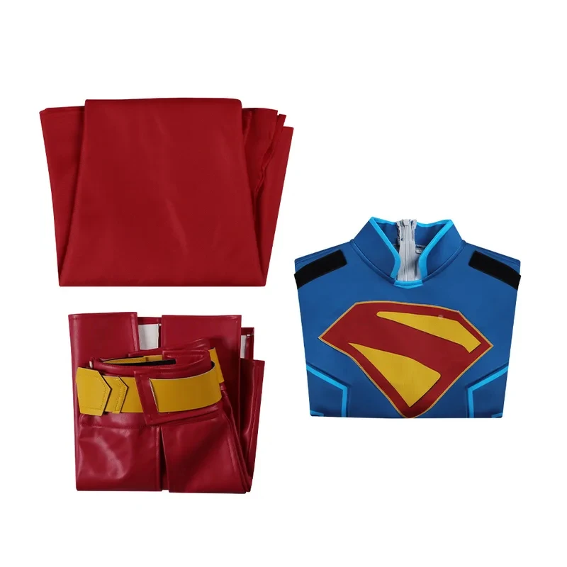 Disfraz de Superhéroe ADFF15Super, Conjunto de Uniforme de Kara Zor-El Danvers, Top, Falda y Capa para Mujer, Traje para Comic Con, Disfraz de Halloween