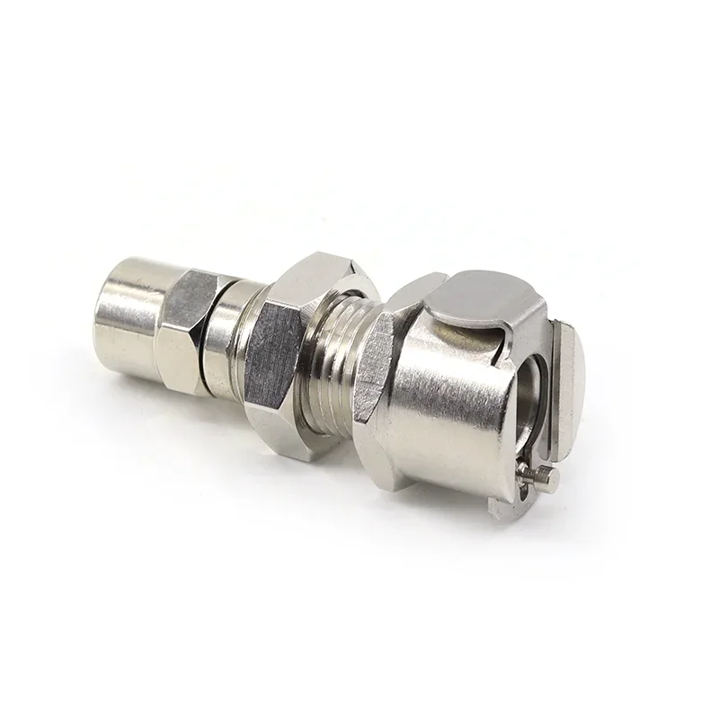 CPC Connector MC Series Metal Bulkhead Quick Disconnect Fitting for Fluid Pipeline Connection