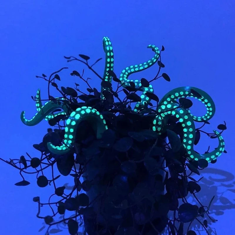 7PCS Seamonster Tentacles Octopus Tentacle Plant Stake Garden Stakes For Plant Decor Octopus Tentacle Stakes