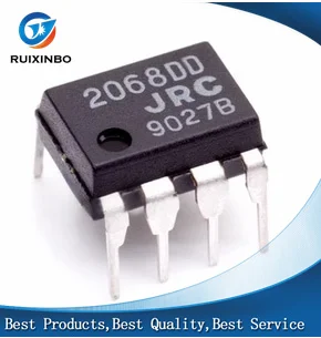 5PCS/LOT New original 2068DD NJM2068DD NJM2068 JRC2068DD DIP-8 Double operational amplifier chip In stock