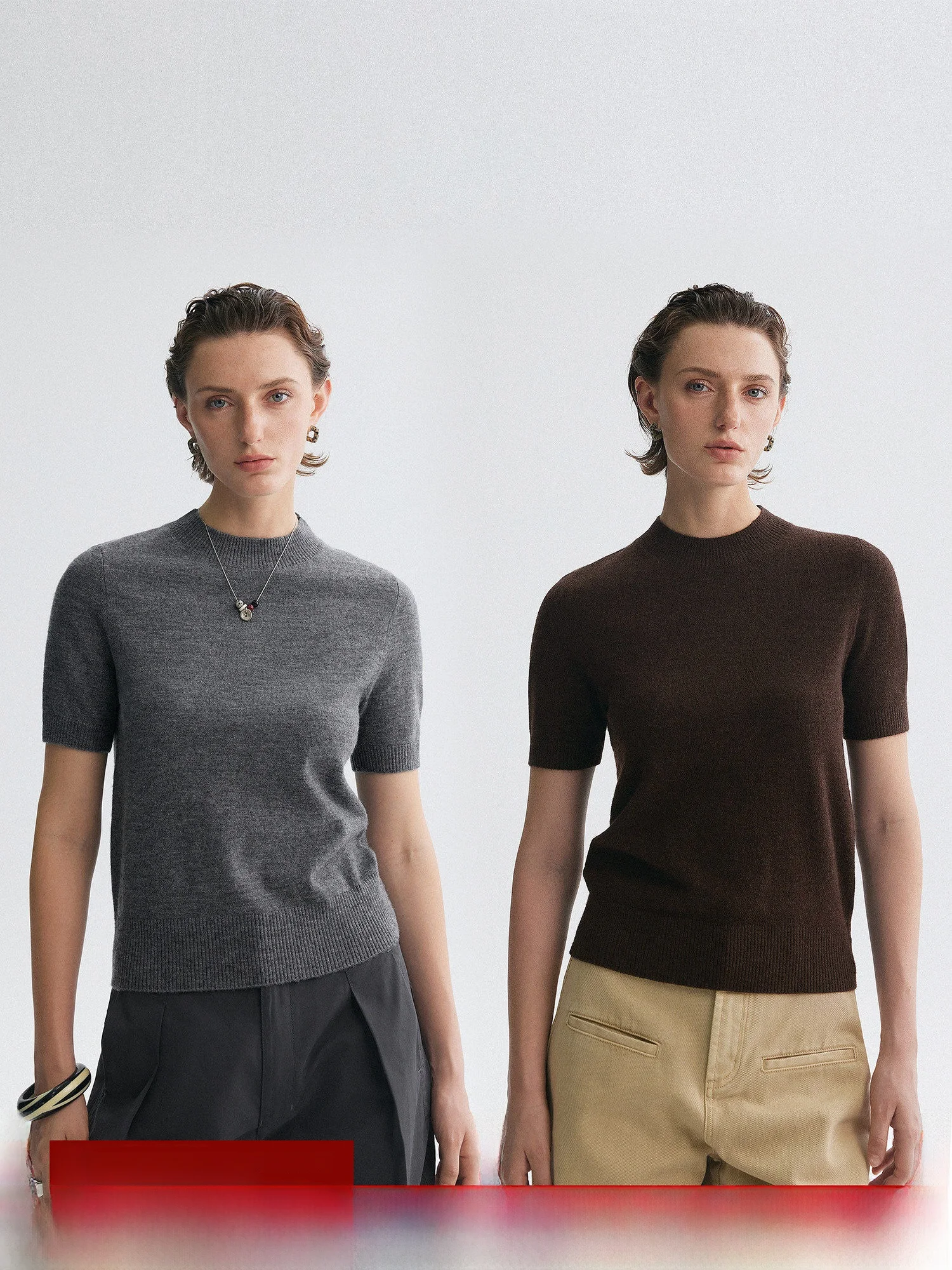 

Coffee Colored f High Collar ort Sve Knitted Slim Fit Top Bymolycho Comfortable Medium Softn Faionable Commute S...