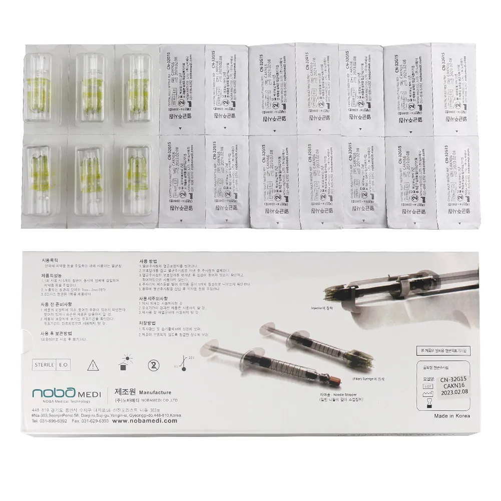 Korea 5pin Kristall Multi Nadel Mesotherapie Patrone Hand Injektion Feuchtigkeitsspendende 32G 1,5 Hydra Injektor Mikronadel Hautpflege – Detail 6